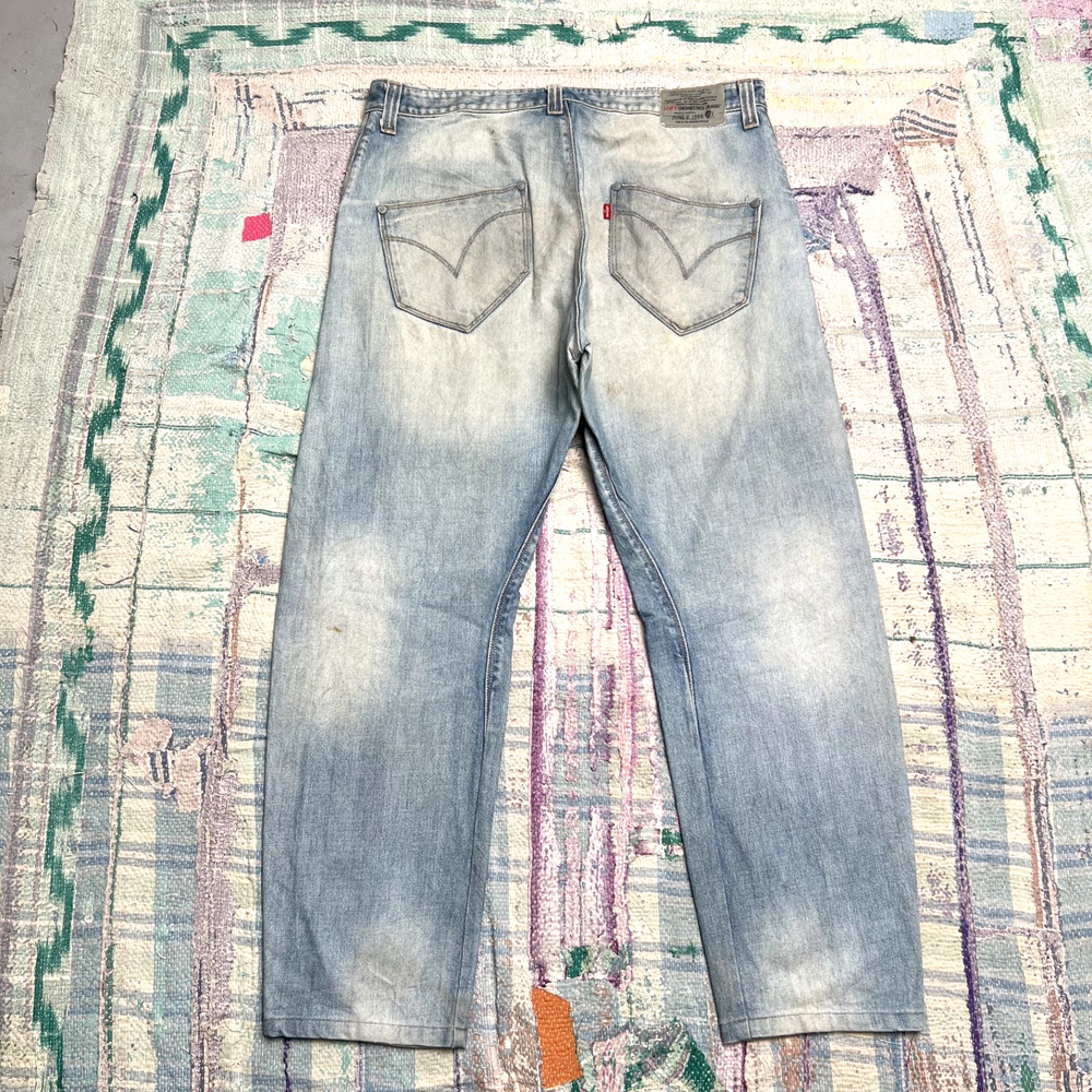 Vintage Levis Engineered Jeans Mens Blue Light Wash Twisted 36x28